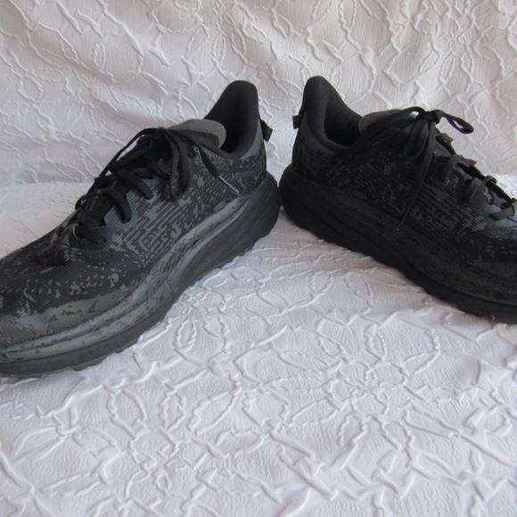 HOKA Shoes Mens 12D Black Gray Graphic Gore-Tex Waterproof Road Running Goretex main image 9